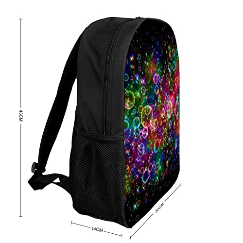 Sac d'école unisexe 17 pouces avec imprimé 3D Bubble original - 2