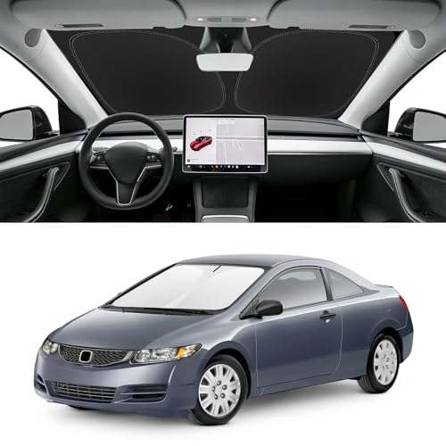 Image of Custom Fit Windshield Sun Shade for Honda Civic 2006-2011