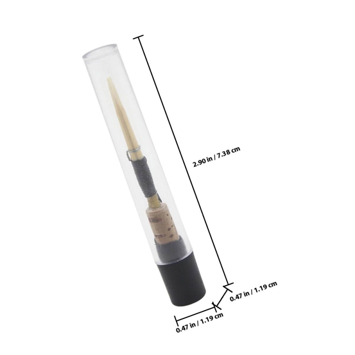 3 Cañas de Oboe de Caña Natural para Instrumento de Viento, Accesorio Profesional Negro, Tamaño Pequeño, Juego de 3 Unidades, Suministros para Oboe, Adecuado para Principiantes