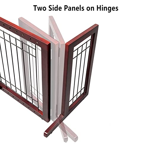 Bonnlo-Free-Standing-Pet-Gates-for-Dogs-Indoor-Dog-Fence-Solid-Wooden-Dog-Gates-for-The-HouseDoorways-and-Stairs-Doggie-Gates-for-Indoors-Adjustable-from-40-to-71-Wide