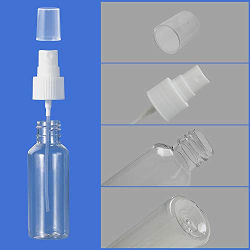 E-accexpert 24 Pcs Spray Bottles 2oz / 55ml Clear Empty Mini Mister Spray Bottles Refillable Container Pocket Size… - Image 4