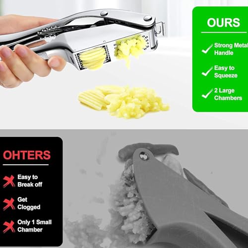 Spremiaglio 2 in 1 in acciaio inox, facile da