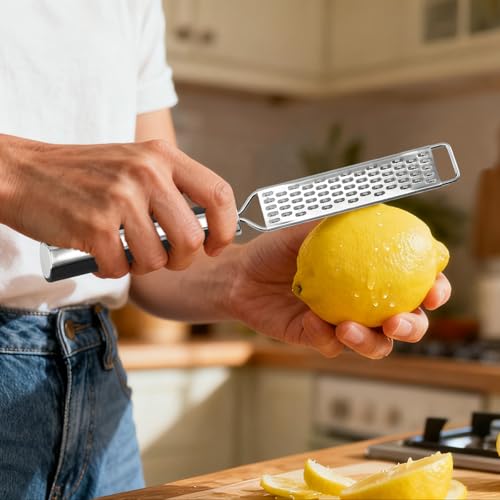 Rallador portátil metálico para cítricos y queso miniatura 3
