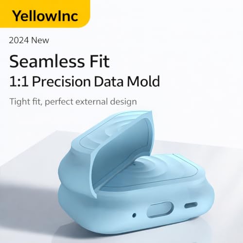 Image of Case Cover Compatible with Apple AirPods 4 (Earbuds Not Included) (Wave Pattern Pink)