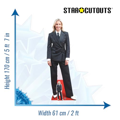 Star Cutouts CS1202 Leah Williamson Cardboard Cut Out Height 170cm - Ideal for Parties Birthdays & Fans, Room Decorations & Events - Image 3