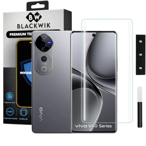 Image of Blackwik UV Curved Tempered Glass for Vivo V40 5G / Vivo V40 Pro | 1-Pack