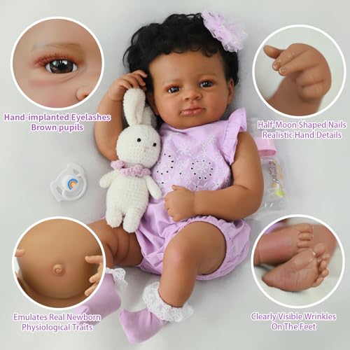 Muñeca Reborn Bebé Realista Lanny de 20 Pulgadas miniatura 4