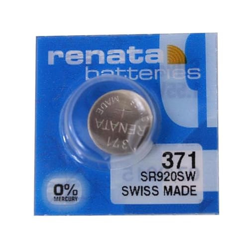2 X Renata 371 SR920SW hergestellt in der Schweiz 1 55 V silberfarben