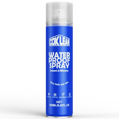 Coklean Shoe Protector Spray, Rain & Stain Waterproof Spray 8.45 OZ Nano Protectant for Sneaker, Nubuck, Canvas, Suede Shoes 1 Pack