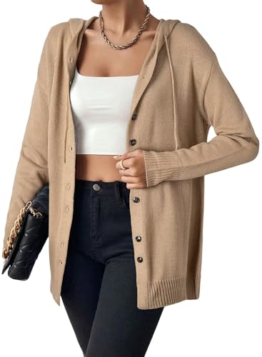 Astylish Women's Oversized Hooded Cardigan Collection Long Sleeve...
