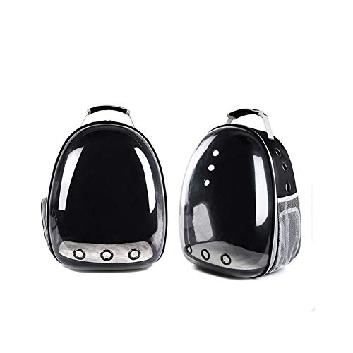 Techwills Mochila portátil para Mascotas, para Gatos/Perros, para Exteriores, Transpirable, diseño Transparente de Vista de Espacio para Amantes de Las Mascotas, para IR de Compras, Viajar