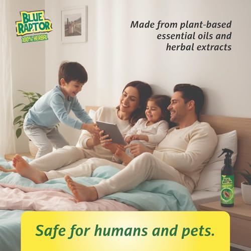 Image of Natural Bed Bug Repellent Spray | Herbal, Non-Toxic Formula | Fast-Acting Protection for Home, Mattress, Sofa & Furniture | Safe for Children & Pets | 200ml Pack of 1