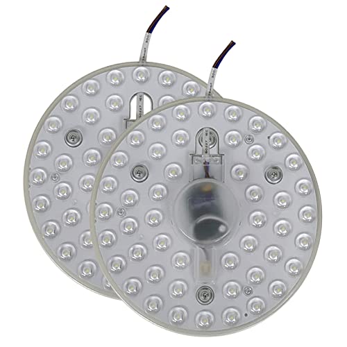 LED ATOMANT Pack 2x Disco Plafon LED imantado para convertir en Downlight LED 24W, (Blanco Frio 6500K), 2160 Lumenes