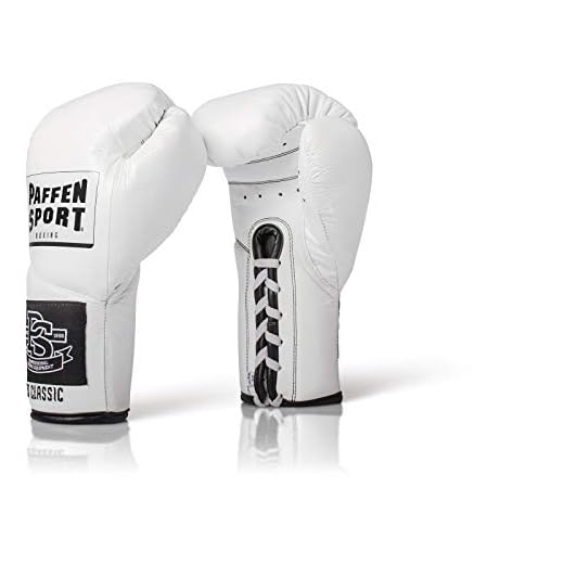 Paffen Sport «Pro Classic» Profi-Boxhandschuhe – weiß – 10UZ – XL