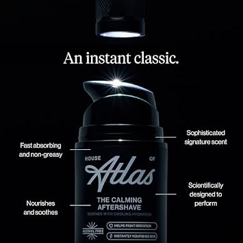 Before & After Bundle: Calming Aftershave, Precision Shave Cream, and Multi-Boost Face Lotion for Men