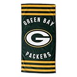 Northwest NFL Green Bay Packers Strandtuch, Unisex, für Erwachsene, 76,2 x 152,4 cm, gestreift