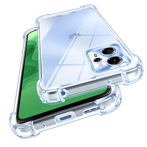 ivoler Anti-Amarillo Clara Funda para Motorola Moto G13 / Moto G23 con Cojín Esquina Parachoques, [Protección Antigolpes Militar] Carcasa Transparente Anti-Arañazos Case