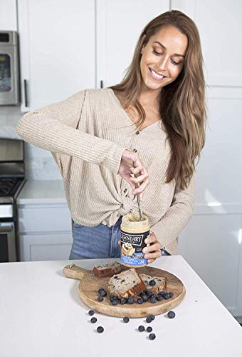 Legendary Foods Almond Butter | Keto Diet Friendly, Low Carb, No Sugar Added, Vegan | Blueberry Cinnamon Bun (16oz Jar)