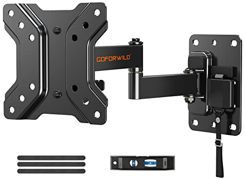 GOFORWILD Lockable RV TV Mount, Full Motion RV Mount for Most 10-26 inch TV, TV Wall Mount for Camper Truck Trailer Marine Boat Motor Home, Max VESA 100x100mm, up to 33LBS