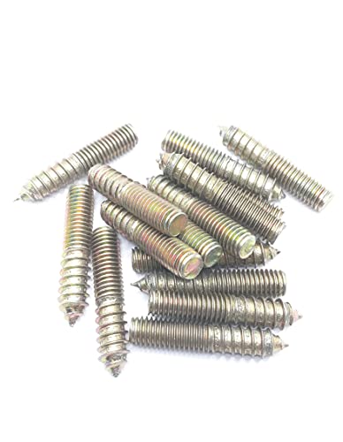 Image of Hanger Bolt M10x50 Double Headed Bolt Self-Tapping Screw for Furniture 15Pcs