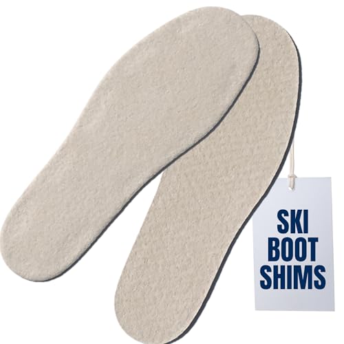 Boxum Ski Boot Shims 1/8 Inch Thick Polyester Inserts - Volume Reducer Padding for Snug Responsive...