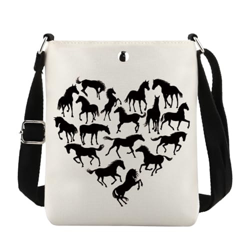 Lywjyb Birdgot Horses Riding Crossbody Bag Horse Animal Gift Pony Lover Merch Horses Riding Coach Gift - Main Image