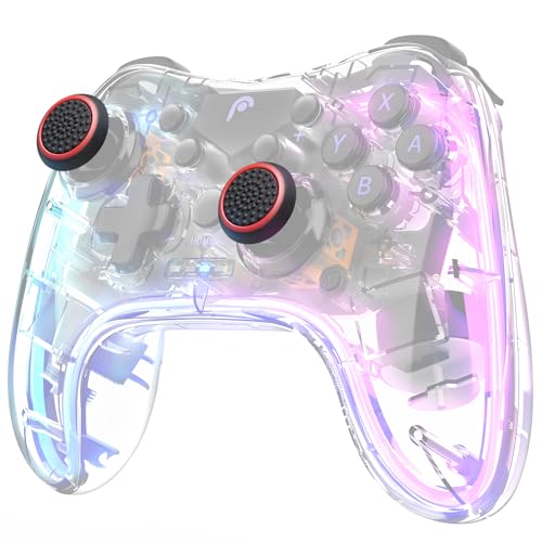 Analog Stick Joysticks for PS5, PS4, Xbox & Nintendo Switch Pro (Set of 4, Black/Red)