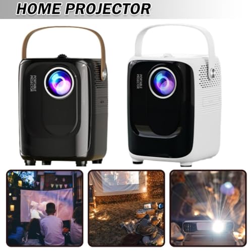 Image of BIGASUO Andriod 5G WiFi Projector Home 4K Support 1080P Smartphone Full HD Portable Builtin YouTube Other Apps Auto Keystone 4000 Lumens 200 inch Screen Compatible 4K TV Stick (BGP24)