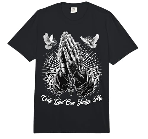 Only God Can Judge Me Prayer Hands Chicano Tattoo Doves