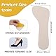 1 Paar Rutschfeste Einlegesohlen Damen,Selbstklebend Einlegesohle für High Heels, Komfort Schuheinlagen,Weiche Einlegesohlen für Sandalen (Beige Sevens: 37-38)