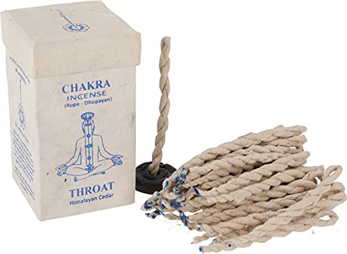 GURU SHOP Chakra Incense, Népal Ficelles d'encens Throat/Himalayan Chedar marron, 10 x 5,5 x 5,5 cm, encens du Tibet, du Népal Cover