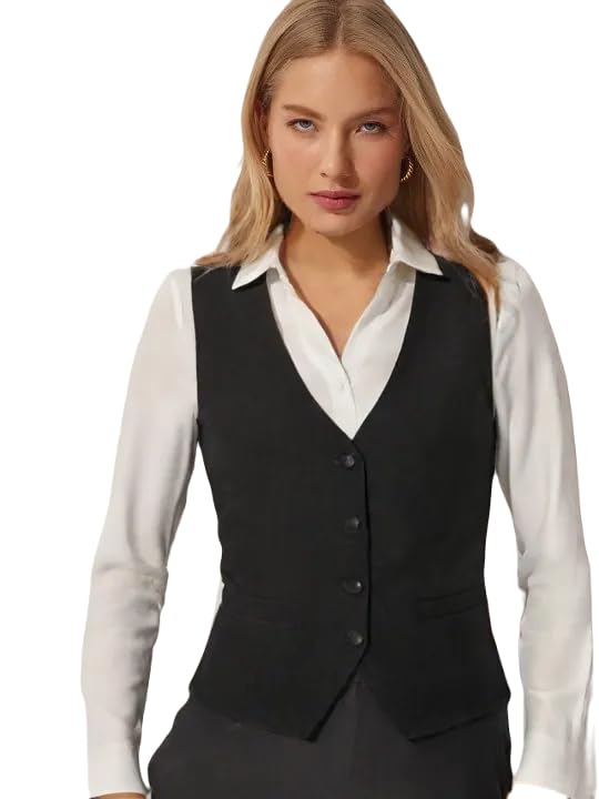 WaistCoat,RegularFit WaistCoat,Black WaistCoat,Cotton Blend WaistCoat,Casual WaistCoat,Office Wear WaistCoat,Women WaistCoat,WaistCoat02.