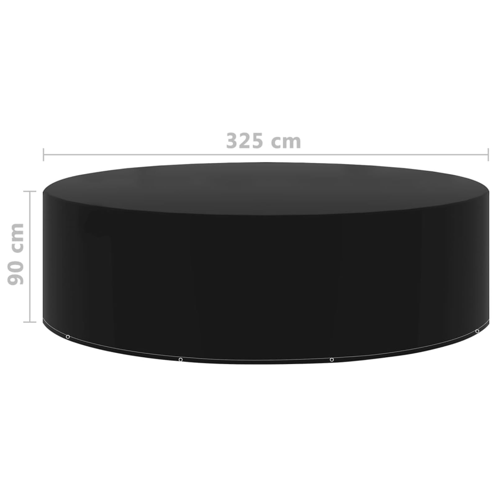 Fundas de Muebles de jardín 2 uds 10 Ojales 325x90 cm, Funda Mueble Exterior, Funda Protectora Muebles Jardin, Cubre Exterior Sofa