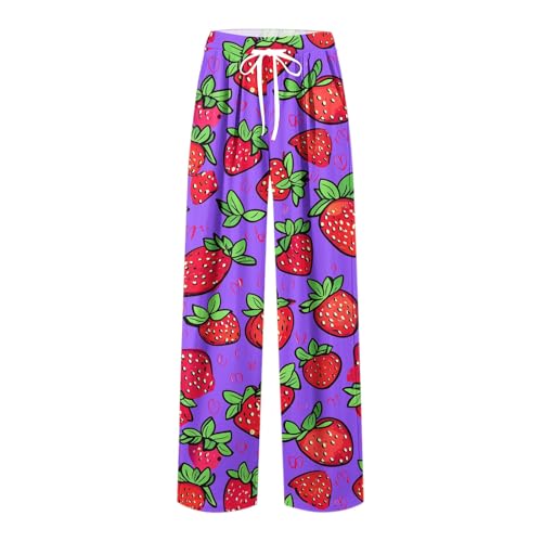 Men's Casual Home Pants Fashion Plus Size Loose Comfy Wide Leg Sweatpant Drawstring Elastic Waist Pajamas Trouser2