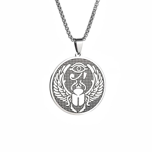 Pendentif Œil d'Horus amulette pharaon Égypte ancienne collier mixte bijoux mystiques