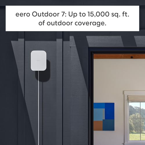 Image of Amazon eero Pro 7 (3-pack) with Amazon eero Outdoor 7 (1-pack) mesh wifi system
