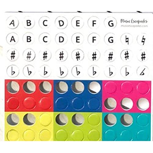 Headerbs Sheet Music Magnetic Dry Erase Board Reading Keyboard Music Classroom Gift Magnets Key Signatures Dry Erase Marker Versatile Teaching Tool - Image 3