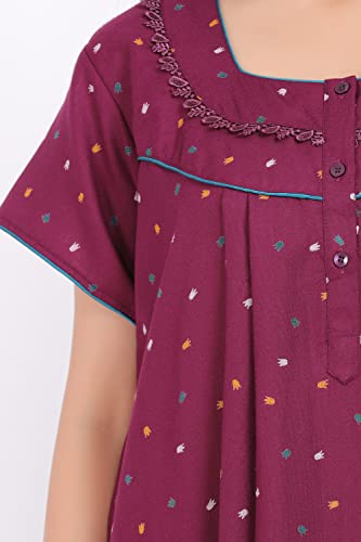 Image of Women's Alpine Mix Print Maxi Nightgown