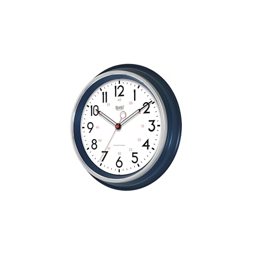 Image of Ajanta Home Decor Clock 15 Inch (370mm) Blue | Stylish Silent Sweep Wall Clock | Luxury Modern Design | Model 7087