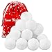 Cooraby 15 Pieces 2.6 Inches Snow Toy Ball Set Indoor Fake Snow Fight Ball Realistic Snow Toss Ball Set for Winter Game