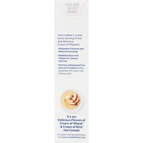 Image of Cream of Wheat Original Stove Top Hot Cereal, 2 1 /2 Minute Cook Time, 12 Ounce (Pack of 24)