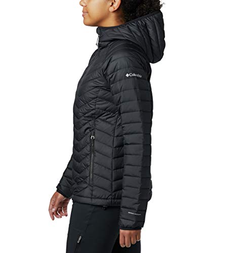 Columbia Women's Powder Lite Hooded Jacket, Hooded Puffer Jacket, Black, Size M - Image 5