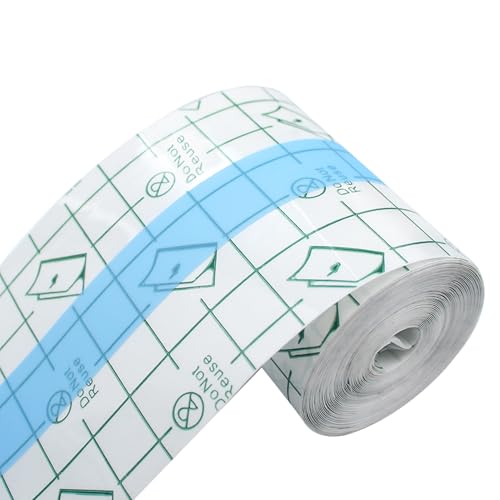 1 Rollo Transparente rollo de película impermeable,Heridas Impermeable Cinta,vendaje para tatuajes,Vendaje transparente impermeable,para deportes natación ducha(6cm*5m)