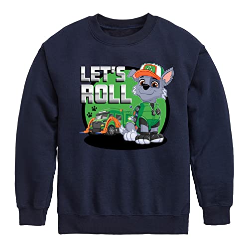 HYBRID APPAREL - Paw Patrol - Let's Roll Rocky - Toddler And Youth Crewneck Fleece Sweatshirt