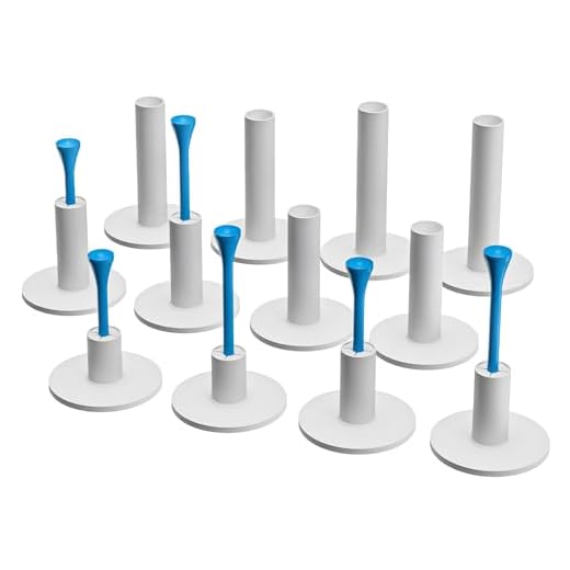 Rubber Golf Tees for Mats, Driving Range Tees - Winter Golf Tees for Practice, Golf Mat Tee for Simulator, Golf Accessories - 2 each of 6 Sizes Rubber Tees & 10 each of 2 Sizes Plastic Tees (32 Pcs)