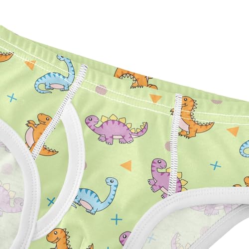 Boys' Underwear Cotton Little Boys Dinosaurs Briefs Soft Toddler Underwear 2T-8Y4