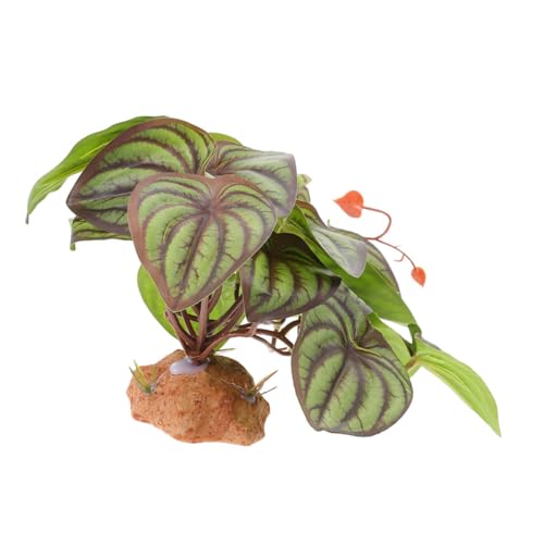 Parliky Realistic Reptile Decor Artificial Plants Large Reptile Vines for Terrarium Wall Decor