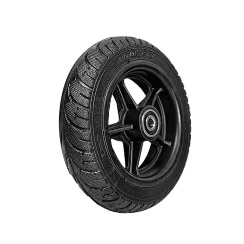 T Tooyful スクーター交換用タイヤとハブセットゴムタイヤ用8インチソリッドタイヤホイール
