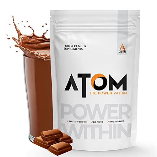 Image of AS-IT-IS ATOM ISO Whey Gold 1Kg | 28g Protein | 100% Whey Protein Isolate | Prevents Muscle Loss | Faster Muscle Recovery | Chcolate