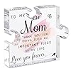 Lukiejac gifts for mom from daughter son best mom ever gifts unique mother birthday acrylic puzzle shaped plaque desk decorations present for mom christmas anniversary and mothers day gifts  urban country home decor